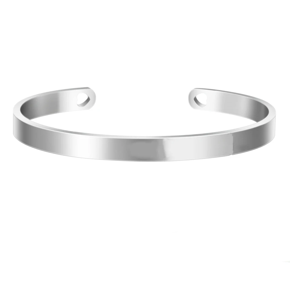 Bracelet Personnalisé Femme Gravé – Bijou Mantra Acier Cadeau