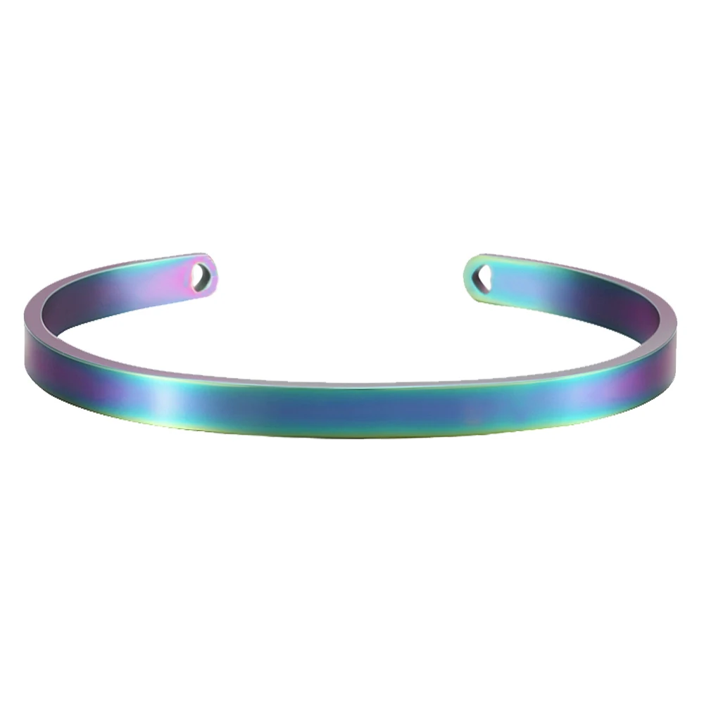 Bracelet Personnalisé Femme Gravé – Bijou Mantra Acier Cadeau