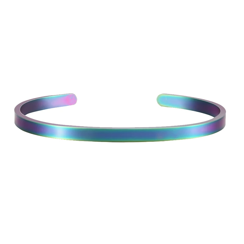 Bracelet Personnalisé Femme Gravé – Bijou Mantra Acier Cadeau