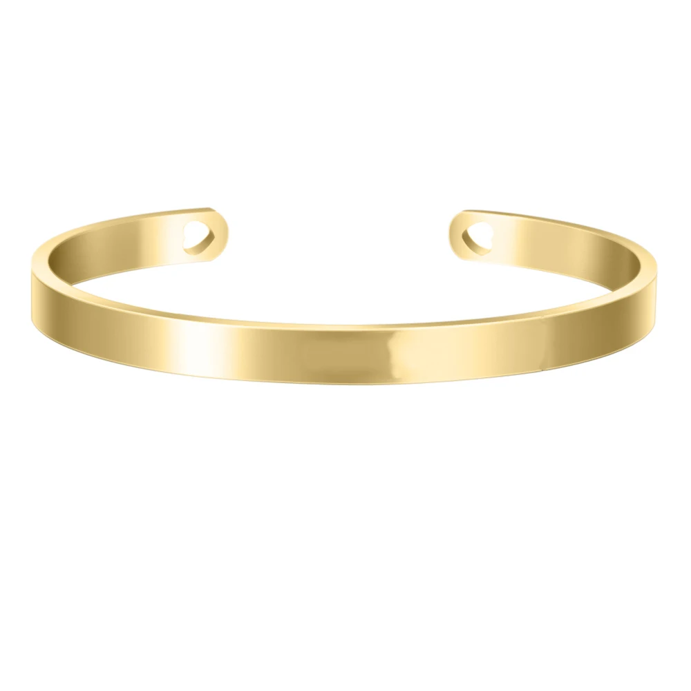 Bracelet Personnalisé Femme Gravé – Bijou Mantra Acier Cadeau