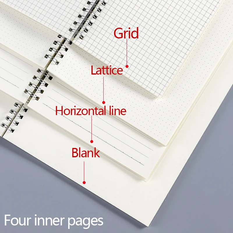 Carnet Spirale Ligné Quadrillé – Cahier Scolaire Multi-Formats