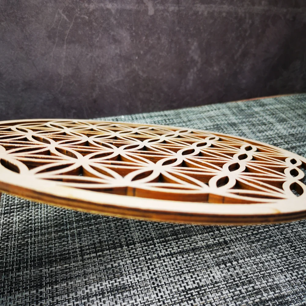 Fleur de Vie en Bois – Décoration Murale Géométrie Sacrée