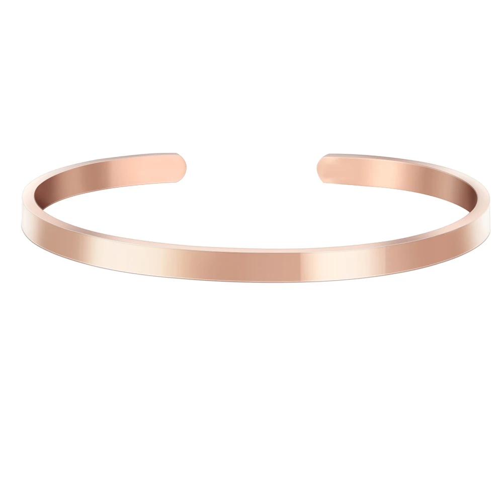 Bracelet Personnalisé Femme Gravé – Bijou Mantra Acier Cadeau