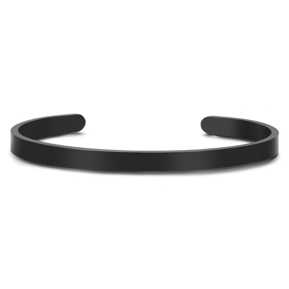 Bracelet Personnalisé Femme Gravé – Bijou Mantra Acier Cadeau
