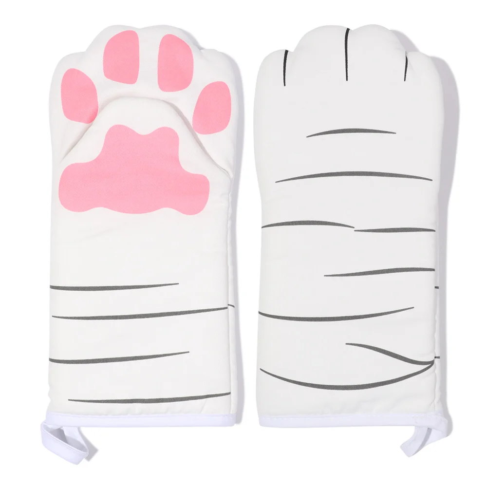 Maniques Pattes de Chat – Gant Cuisine Anti-Brûlure Coton