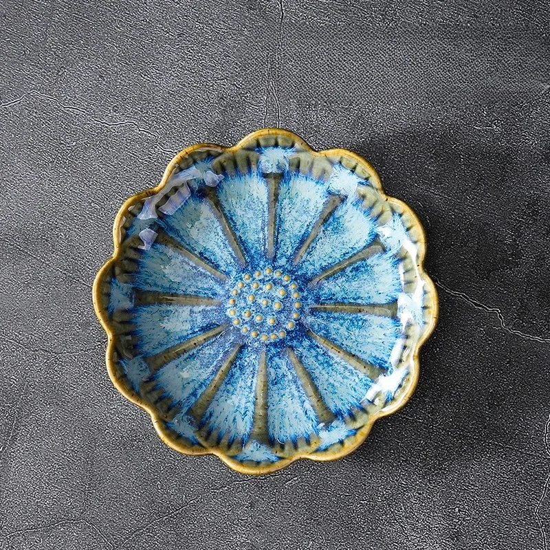 Plateau Feuille Lotus Céramique Nordique – Vide-Poche Élégant Cuisine