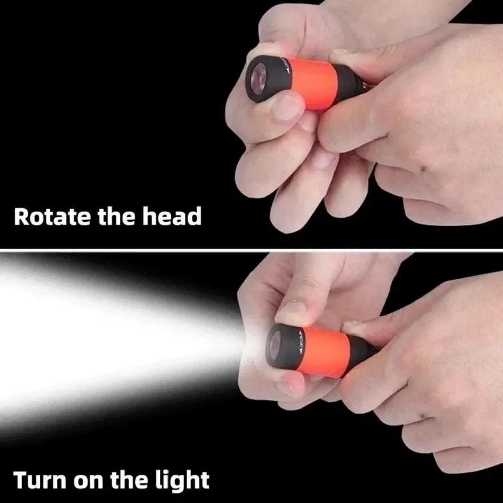 Porte-Clés Lampe Rechargeable Puissante – Mini Torche LED Camping