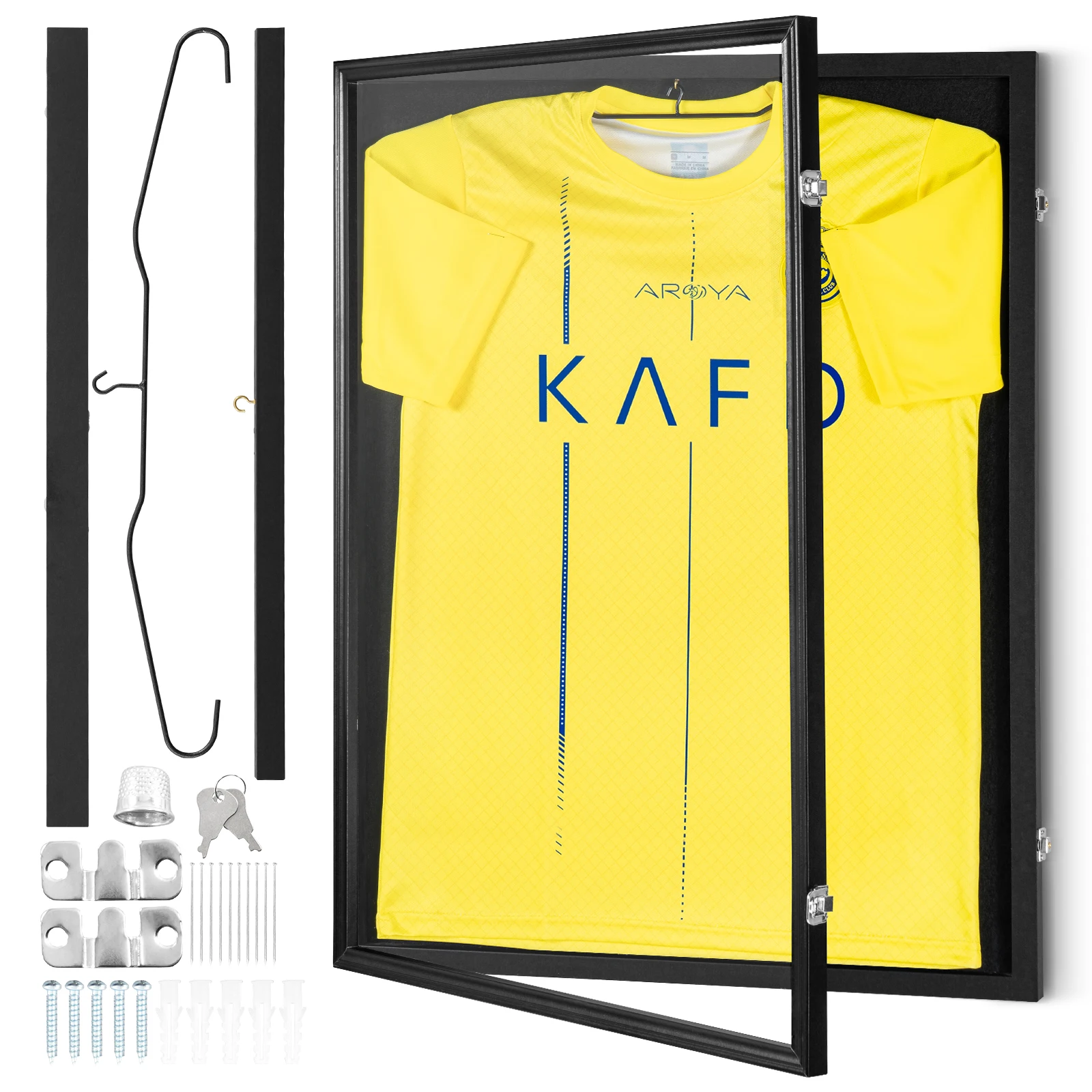 Cadre Présentation Maillot Sport Vitré – Vitrine Collection Verrouillable