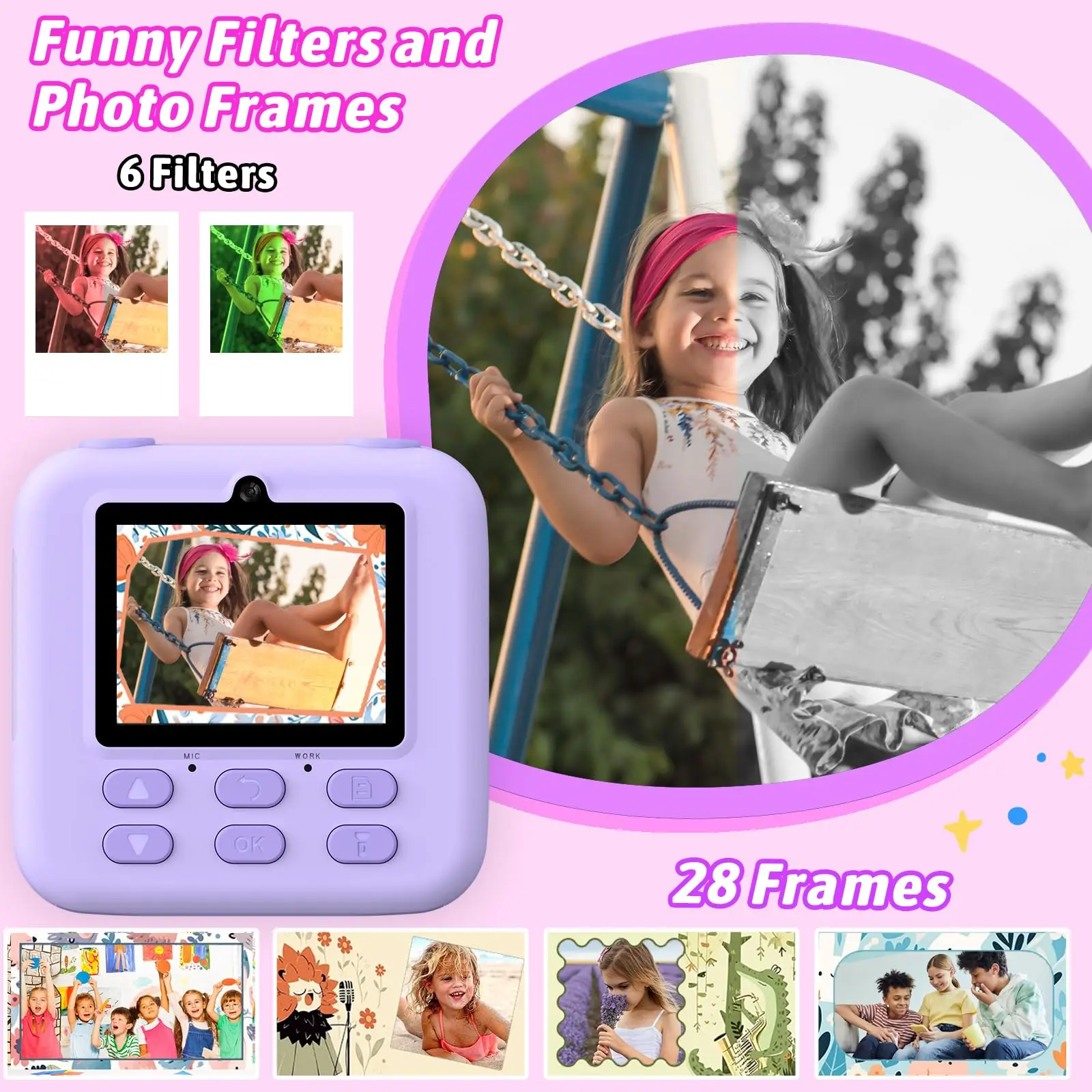 Caméra Enfant Instantanée Ludique – Appareil Photo Créatif Enfant