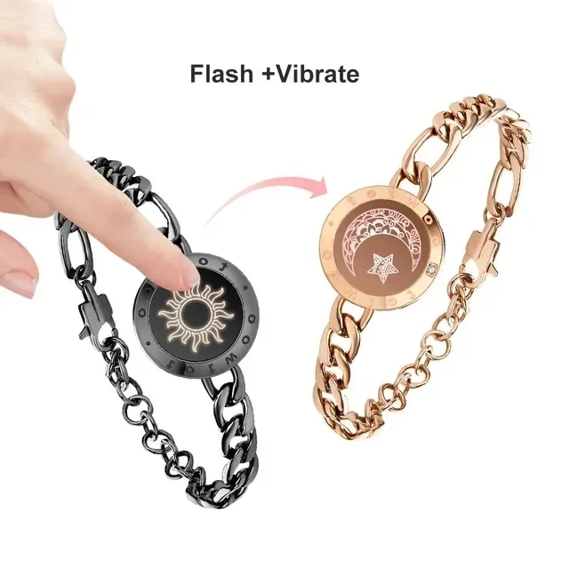 Bracelet Totwoo Longue Distance – Duo Tactile Lumineux Couple