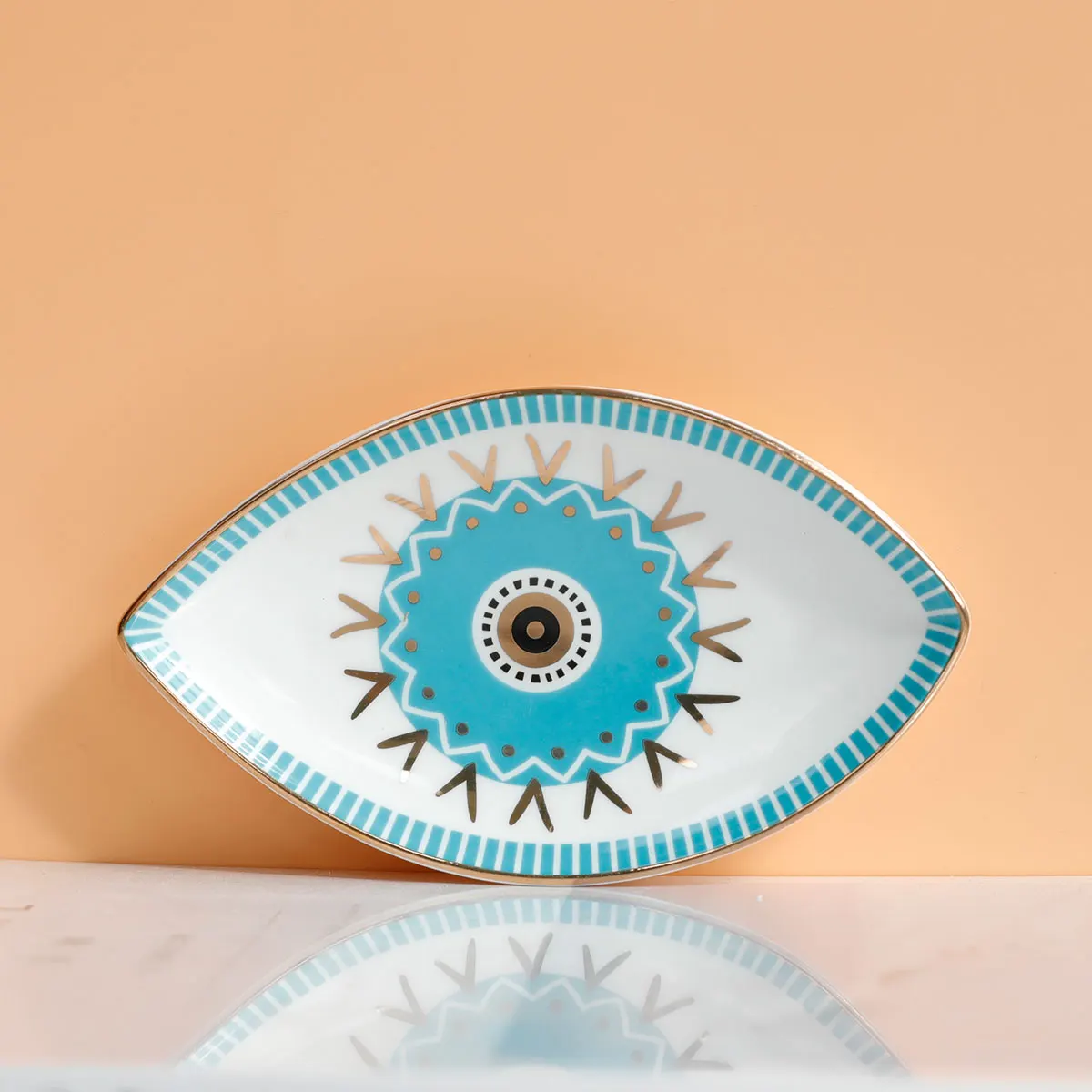 Plateau Bijoux Œil Protecteur Original – Vide-Poche Céramique