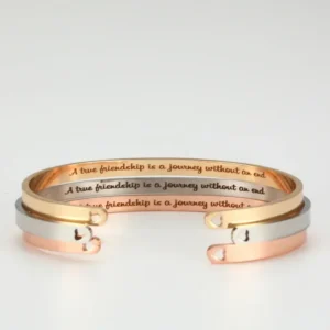 Bracelet Gravé Personnalisé Unique – Bijou Coordonnées Acier
