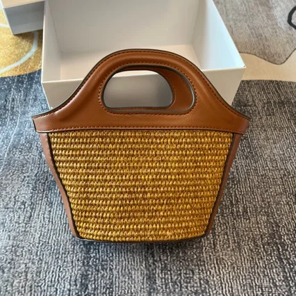 Cabas Paille Tressée Tendance – Sac Bandoulière Champêtre Femme