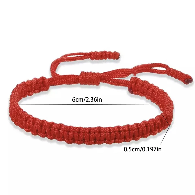 Bracelet Tibétain Porte-Bonheur Tressé – Bijou Corde Bouddhiste
