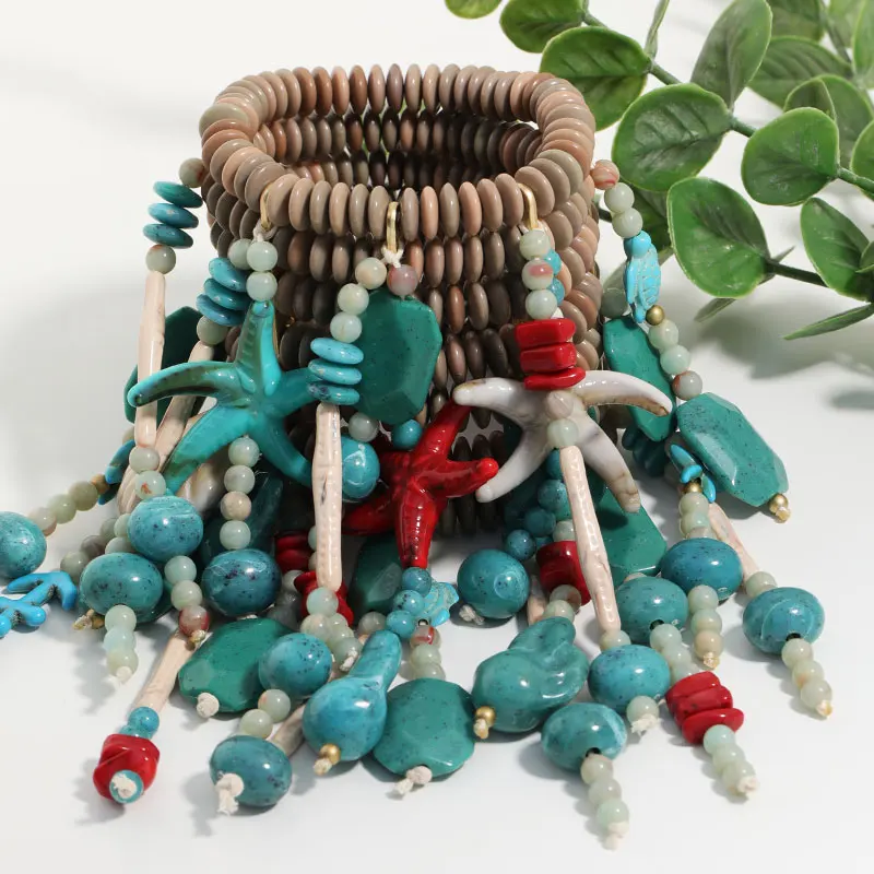 Bracelets Coquillage Été – Set Étoiles de Mer Bohème