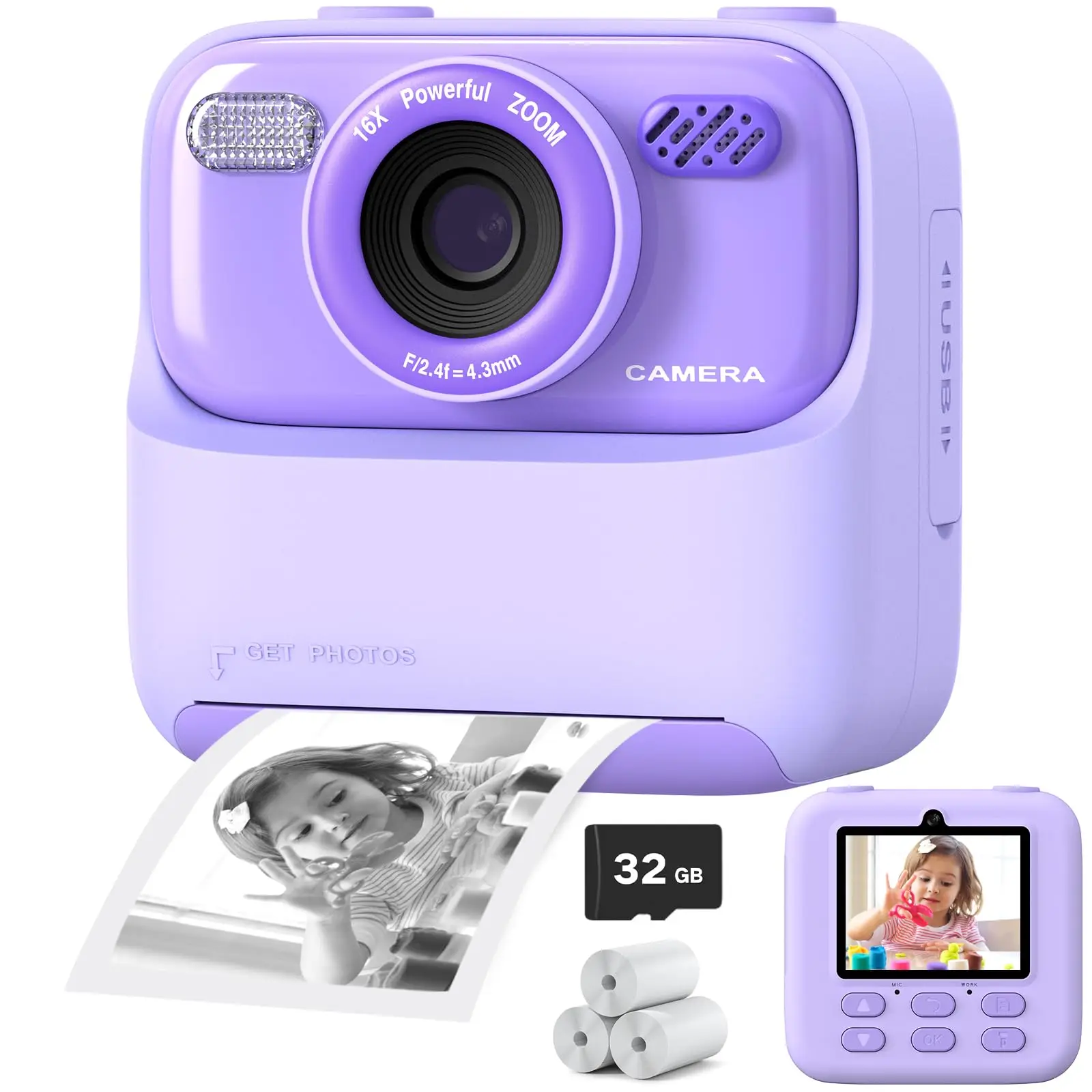 Caméra Enfant Instantanée Ludique – Appareil Photo Créatif Enfant