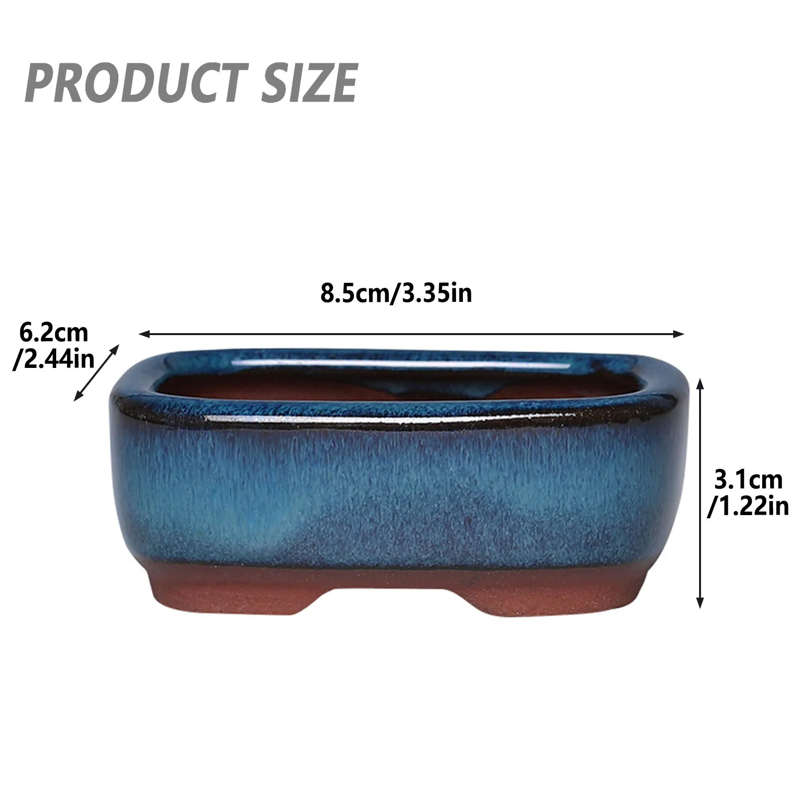 Pot Bonsaï Grès Chinois Traditionnel – Jardinière Percée Zen