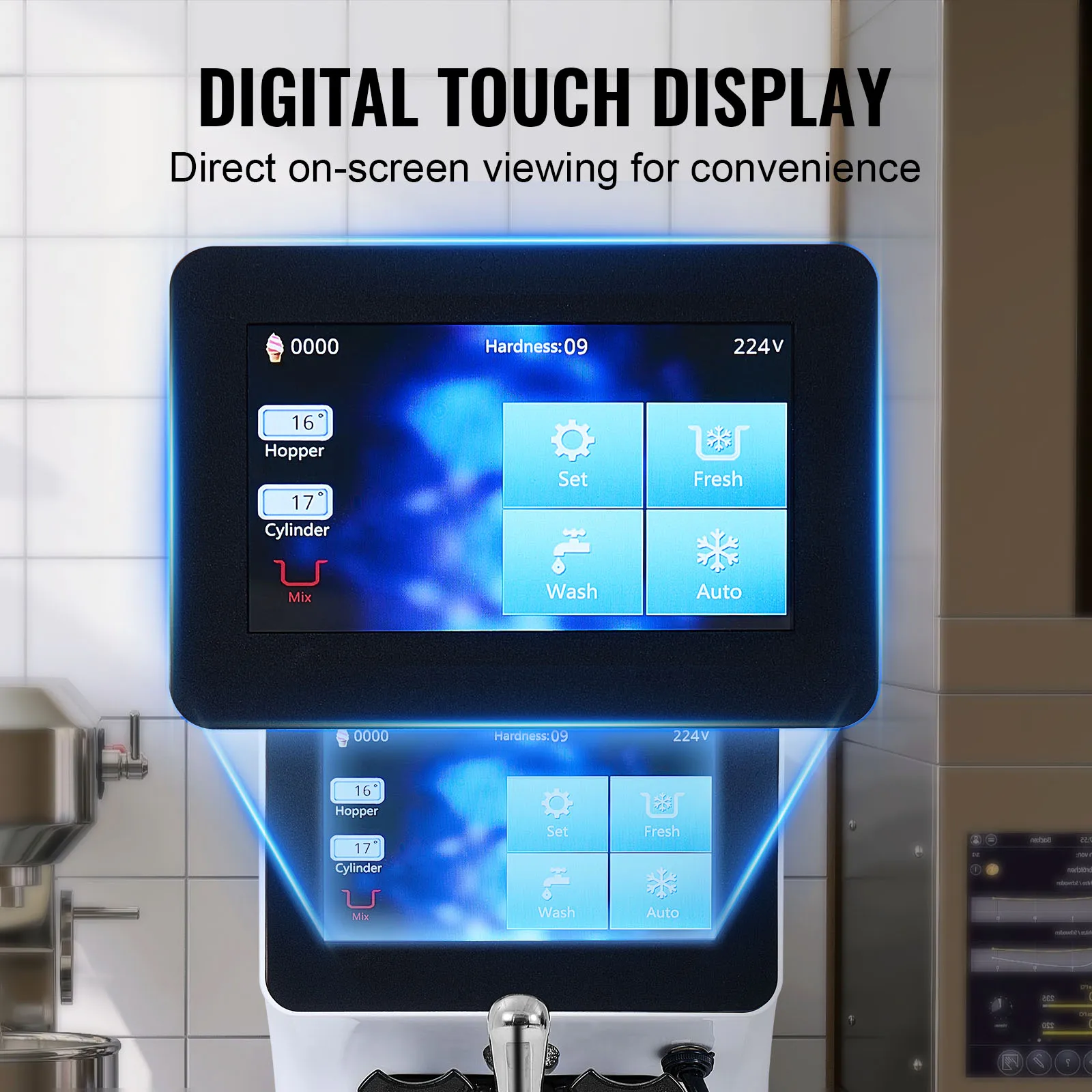 Machine à Glace Professionnelle Vevor – Sorbetière Soft Grande Capacité