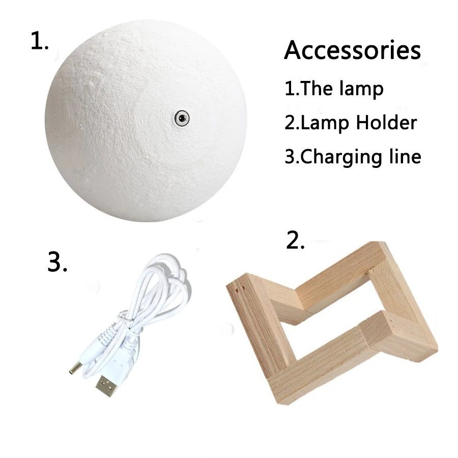 Veilleuse Étoile Lune 3D – Lampe Tactile Décoration Chambre