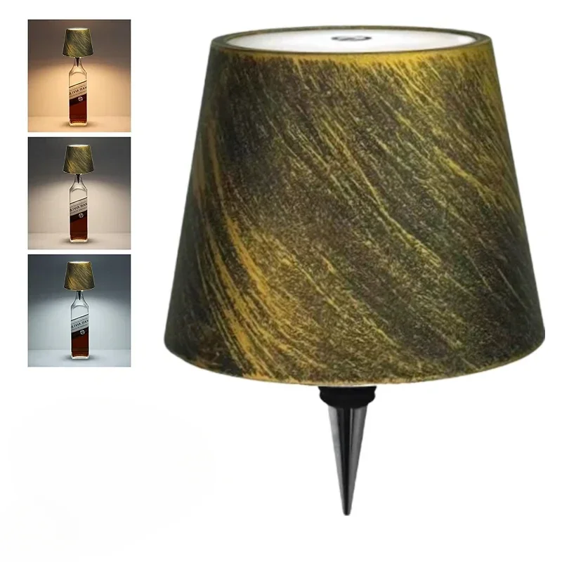 Lampe Bouteille Sans Fil Tactile – Veilleuse Bar 3 Couleurs