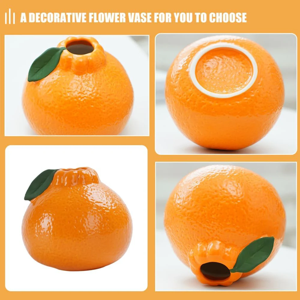 Vase Céramique Décoratif Original – Forme Fruit Table Centerpiece