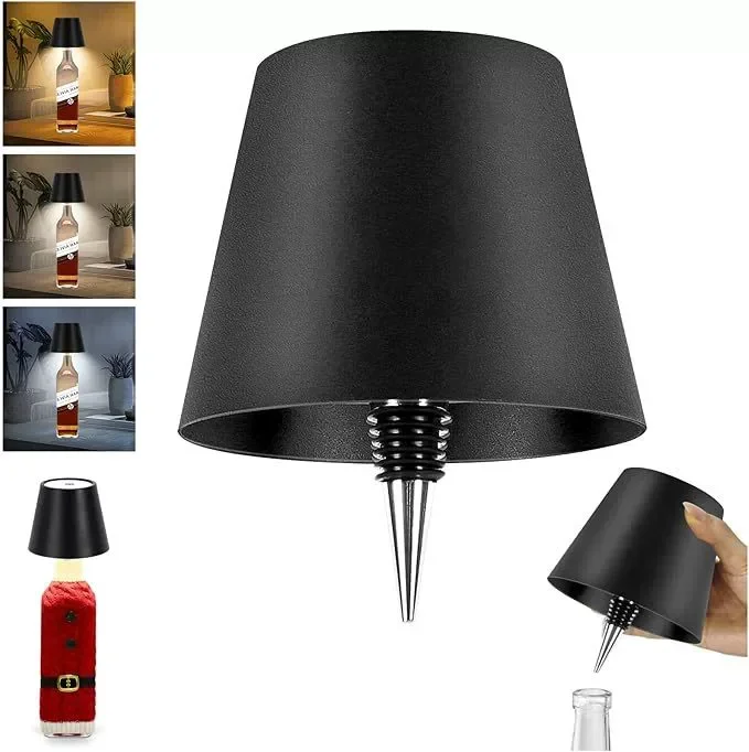 Lampe Bouteille Sans Fil Tactile – Veilleuse Bar 3 Couleurs