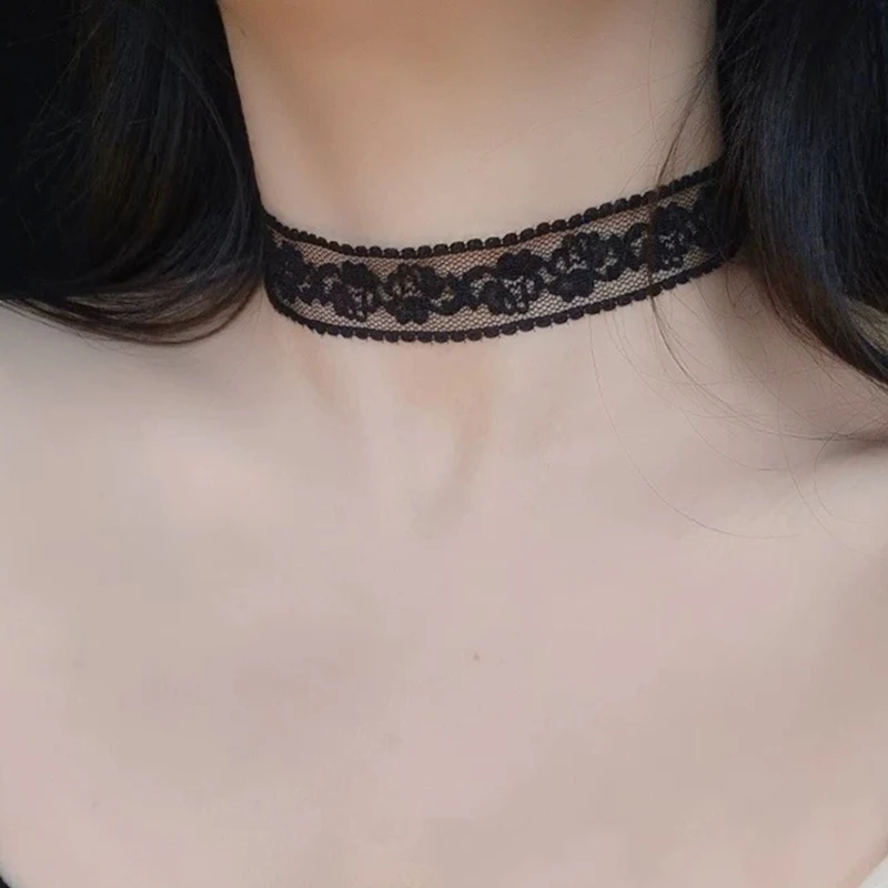 Collier Ras de Cou Dentelle Romantique – Choker Élégant Soirée
