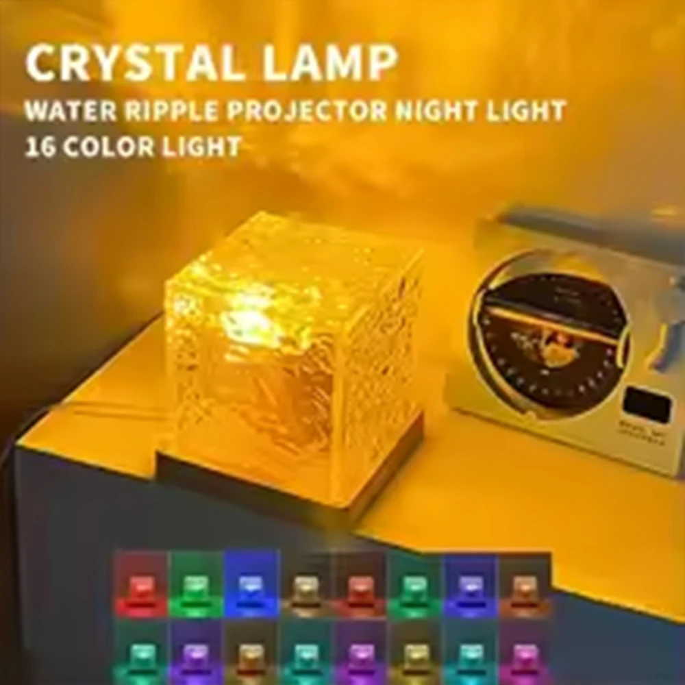 Projecteur Veilleuse Vagues Océan – Lampe Aurore Boréale Rechargeable