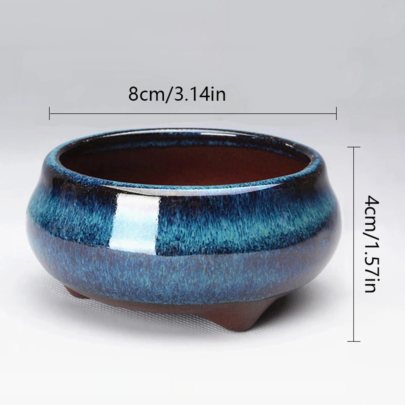 Pot Bonsaï Grès Chinois Traditionnel – Jardinière Percée Zen