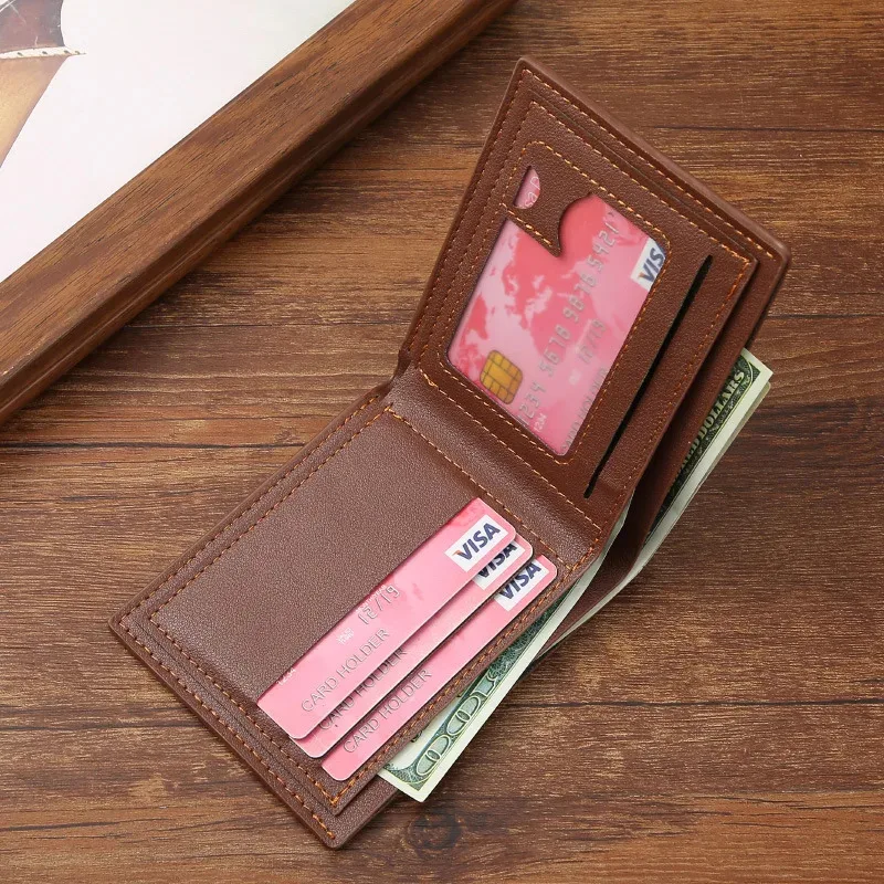 Portefeuille Homme Minimaliste Cuir – Porte-Cartes RFID Poche