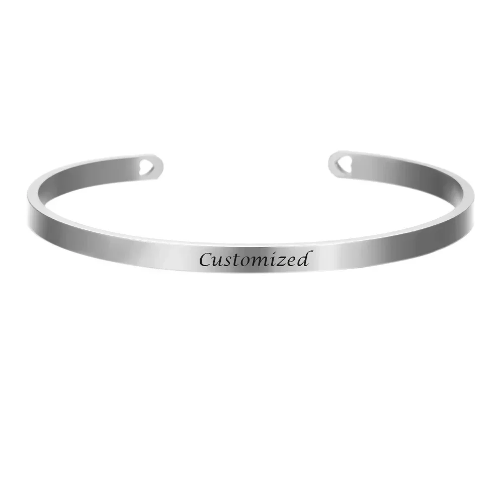 Bracelet Gravé Personnalisé Unique – Bijou Coordonnées Acier