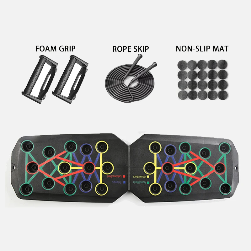 Planche de Pompes Pliable Idéale – Kit Fitness Complet