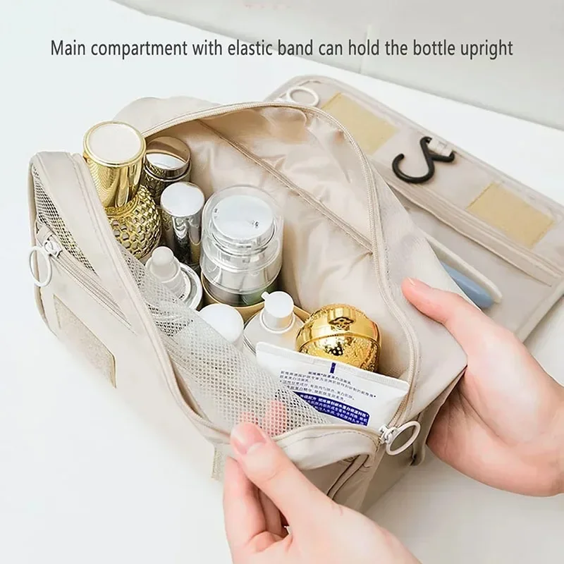 Trousse Maquillage Voyage Étanche – Organisateur Crochet Salle de Bain