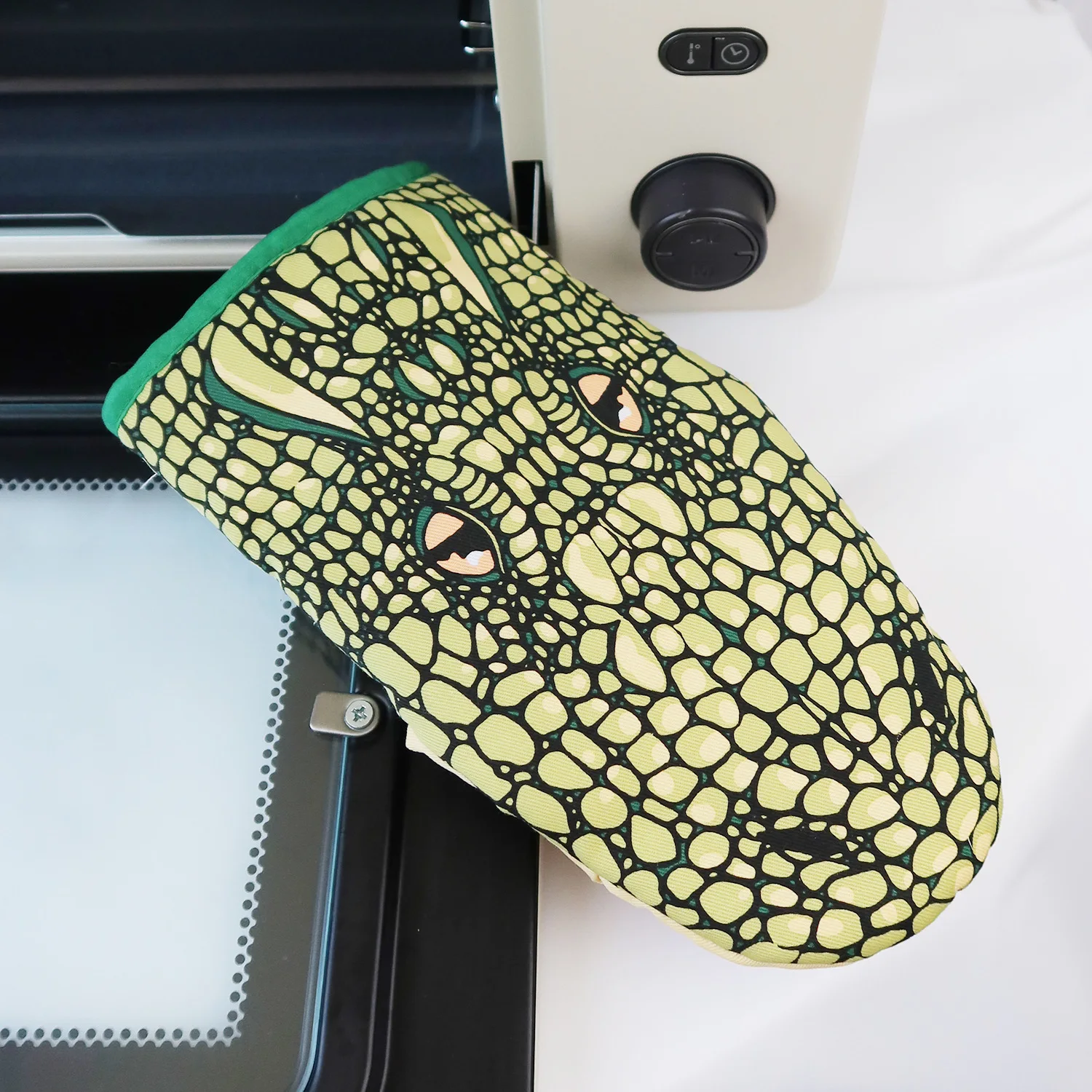 Gant Micro-Ondes Crocodile Épais – Duo Maniques Coton Cuisine