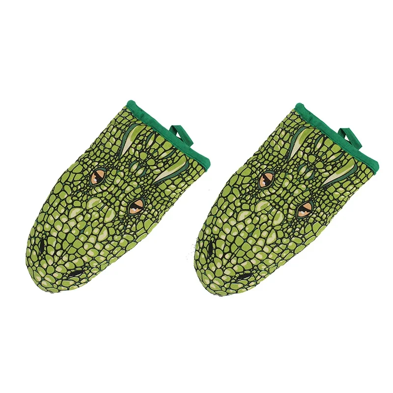 Gant Micro-Ondes Crocodile Épais – Duo Maniques Coton Cuisine