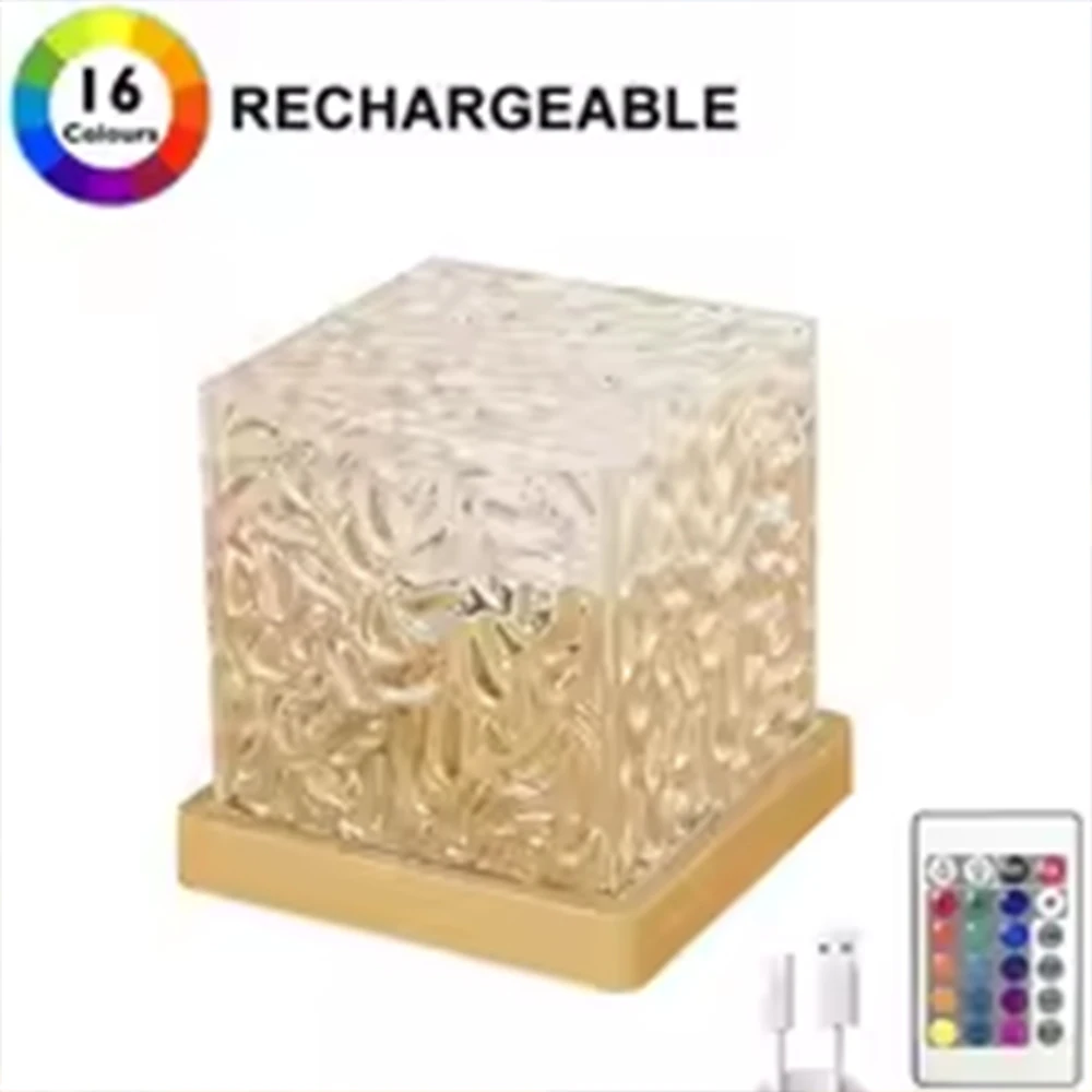 Projecteur Veilleuse Vagues Océan – Lampe Aurore Boréale Rechargeable