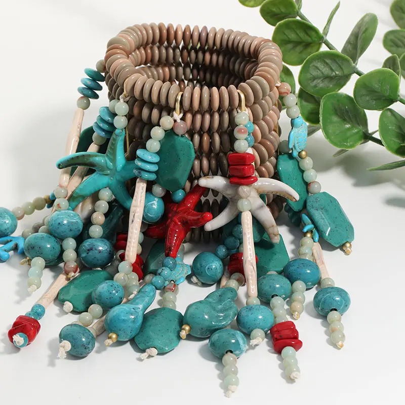 Bracelets Coquillage Été – Set Étoiles de Mer Bohème
