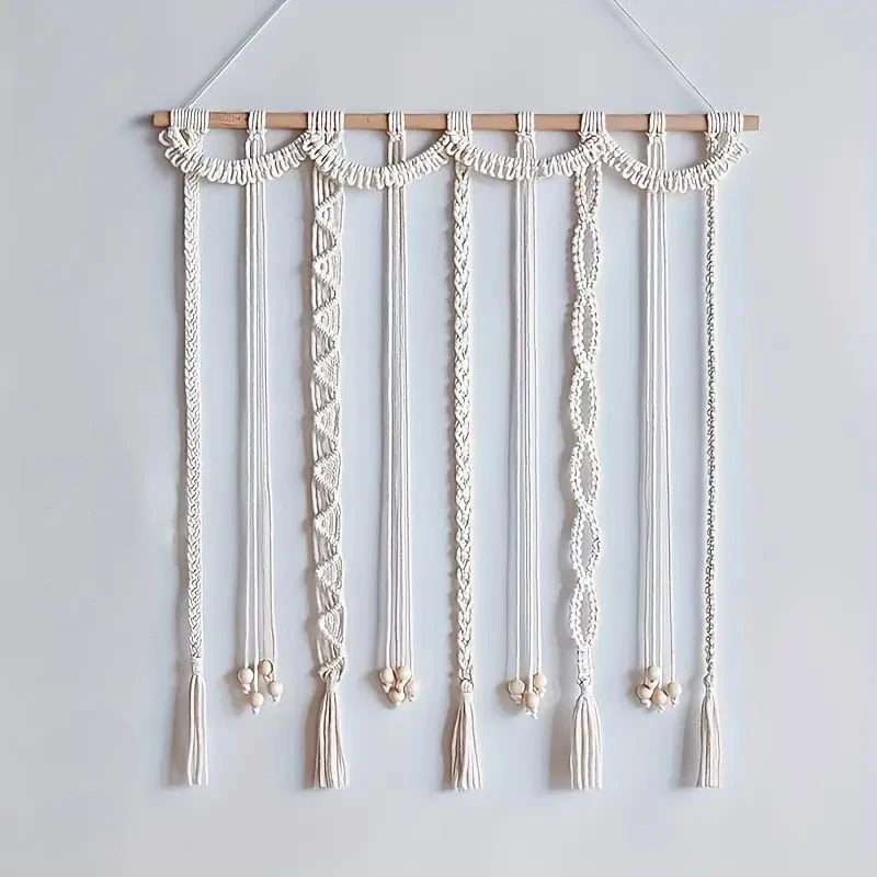 Pêle-Mêle Photo Bohème Artisanal – Décoration Murale Pinces Bois