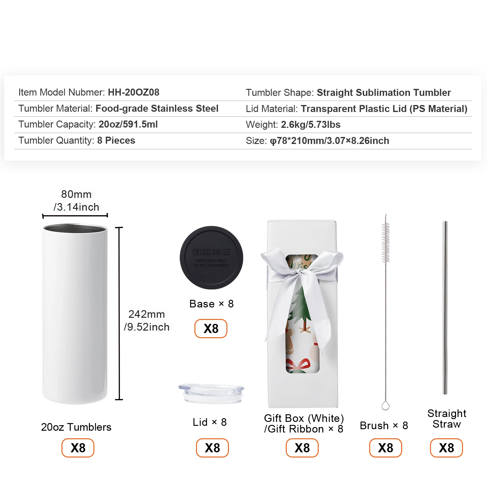 Gobelet Inox Personnalisable Isotherme – Tumbler Sublimation Lot
