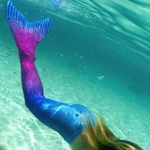 Combinaison Sirène Natation Fille – Déguisement Plage Halloween