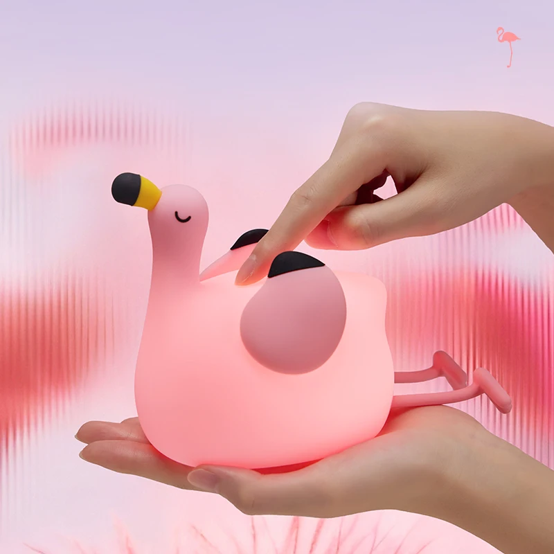 Veilleuse Lapin Silicone Tactile – Lampe Bébé Enfant Douce