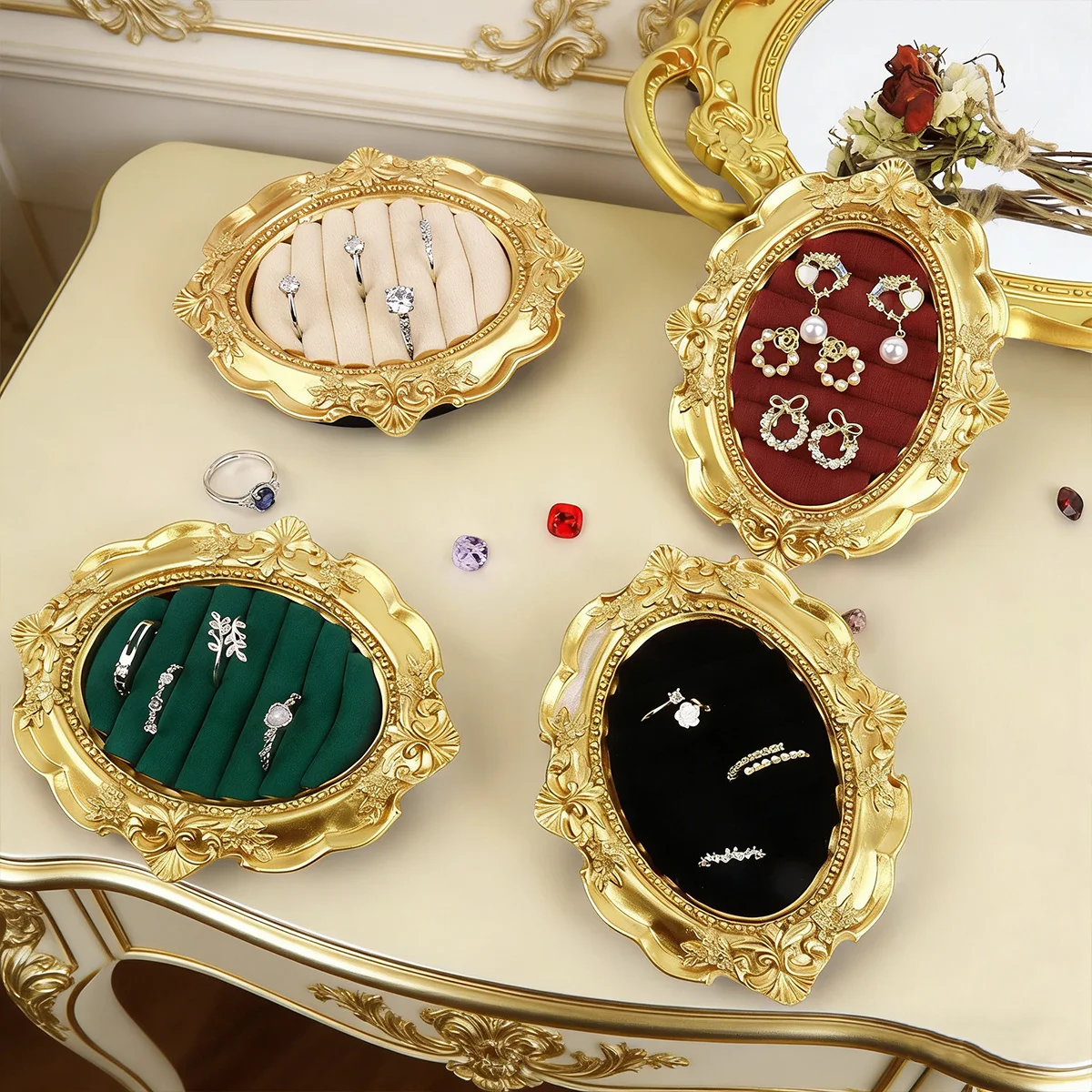 Présentoir Bijoux Vintage Raffiné – Cadre Photo Européen