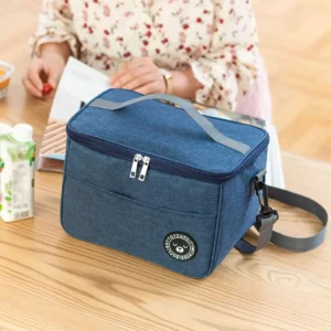 Sac Isotherme Bento Riz Pratique – Lunch Bag Bandoulière Aluminium
