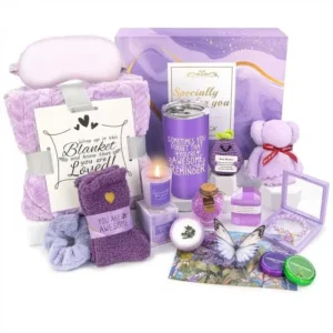 Panier Spa Lavande Cadeau – Coffret Bien-être 16 Pièces Femme