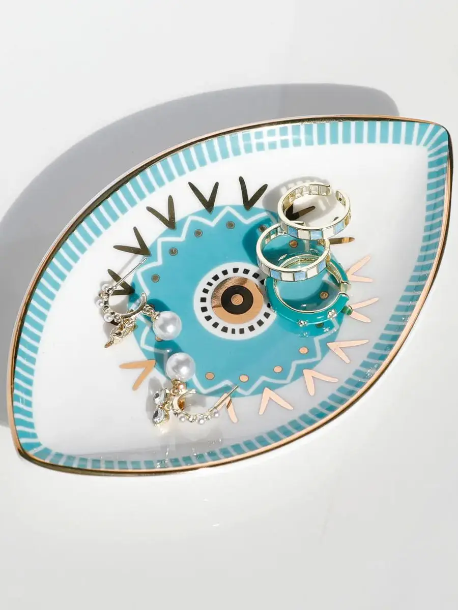 Plateau Bijoux Œil Protecteur Original – Vide-Poche Céramique