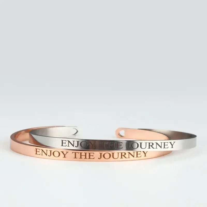 Bracelet Gravé Personnalisé Unique – Bijou Coordonnées Acier