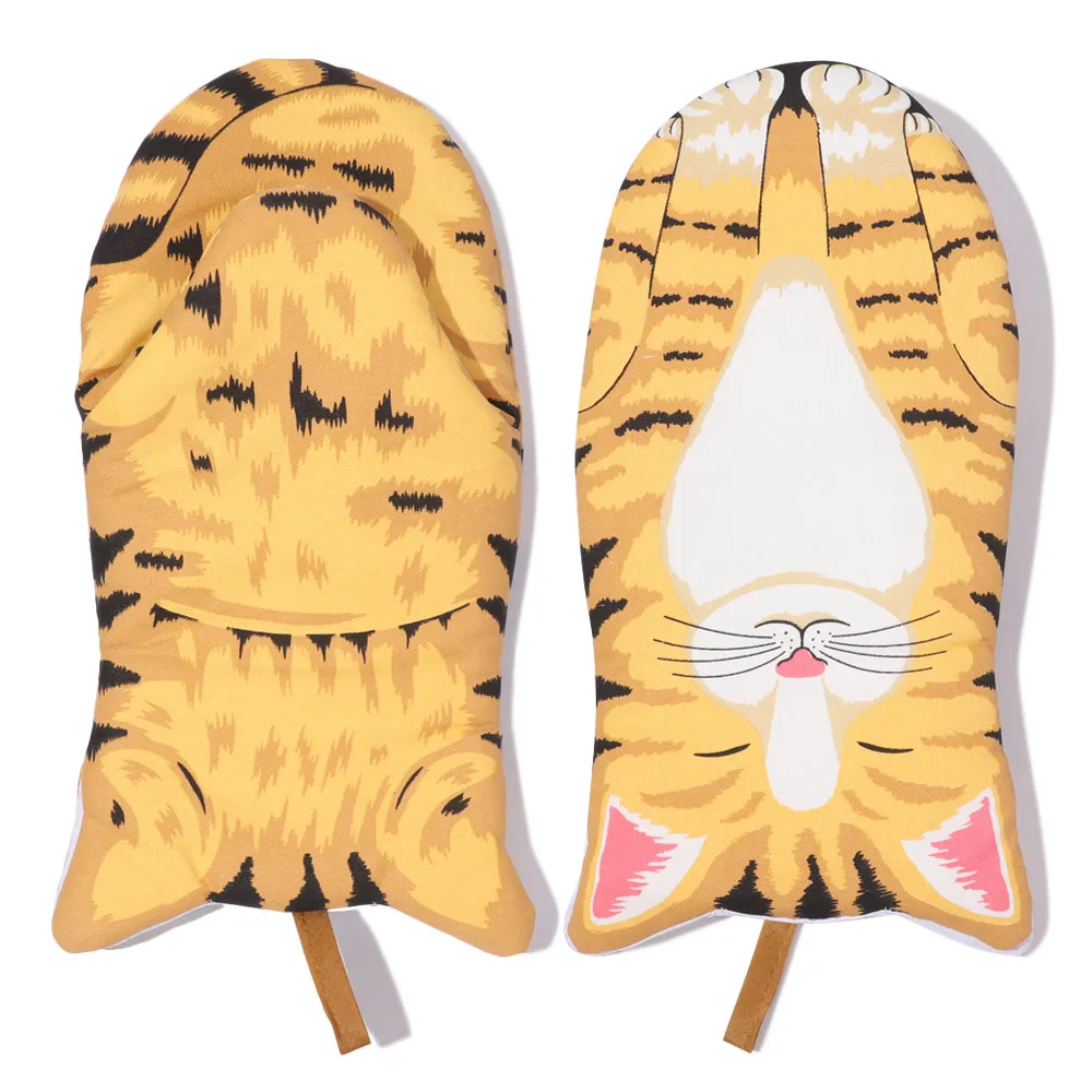 Maniques Pattes de Chat – Gant Cuisine Anti-Brûlure Coton