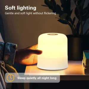Lampe Tactile Chevet LED – Veilleuse Rechargeable Enfant Noël