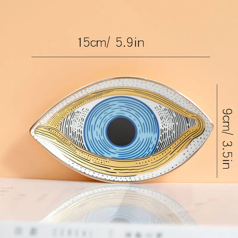 Plateau Bijoux Œil Protecteur Original – Vide-Poche Céramique