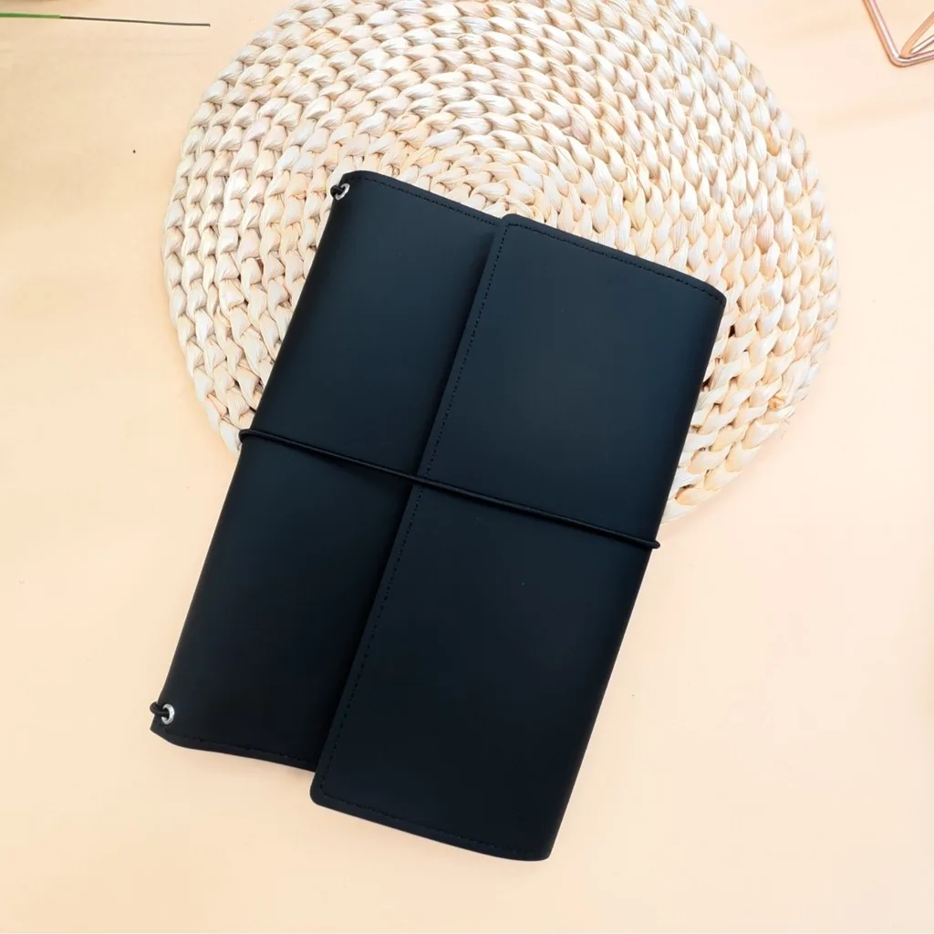 Carnet Cuir Vintage Rechargeable – Journal A5 Feuilles Mobiles